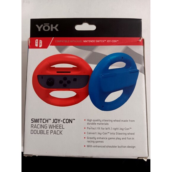 YŌK Nintendo Switch Joy-Con Racing Wheel Double Pack In Box - Picture 7 of 10